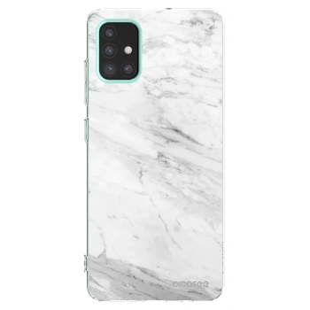 Picasee silikonska prozirna maskica za Samsung Galaxy M31s - White marble