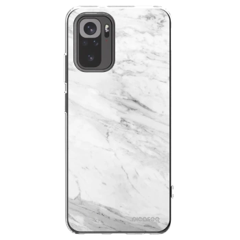 Picasee silikonska prozirna maskica za Xiaomi Redmi Note 10 - White marble