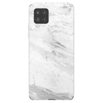 Picasee silikonska prozirna maskica za Samsung Galaxy A42 A426B - White marble