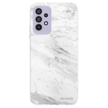 Picasee silikonska prozirna maskica za Samsung Galaxy A32 4G SM-A325F - White marble