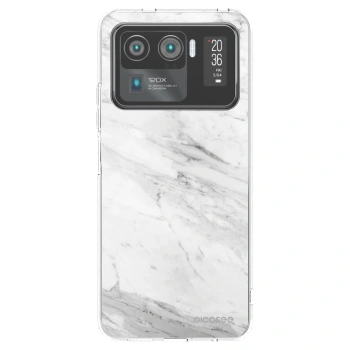 Picasee silikonska prozirna maskica za Xiaomi Mi 11 Ultra - White marble