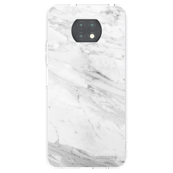 Picasee silikonska prozirna maskica za Xiaomi Redmi Note 9T - White marble