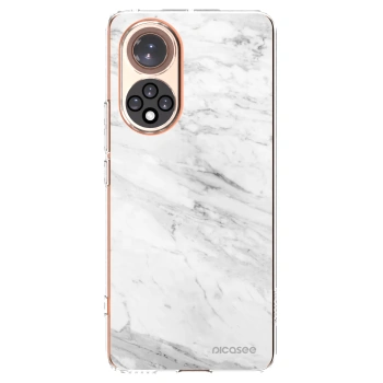 Picasee silikonska prozirna maskica za Huawei Nova 9 - White marble