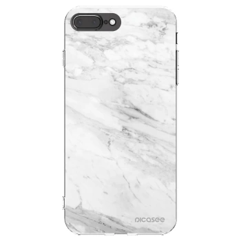Picasee silikonska prozirna maskica za Apple iPhone 7 Plus - White marble