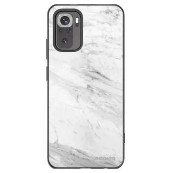 Picasee crna silikonska maskica za Xiaomi Redmi Note 11S 4G - White marble