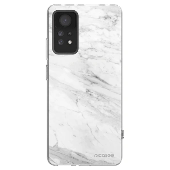 Picasee silikonska prozirna maskica za Xiaomi Redmi Note 11 Pro - White marble