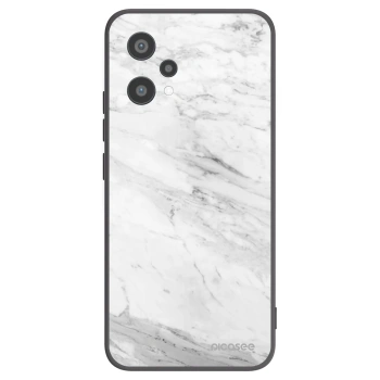 Picasee crna silikonska maskica za Realme 9 Pro 5G - White marble