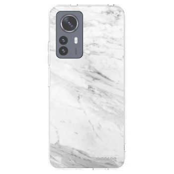 Picasee silikonska prozirna maskica za Xiaomi 12 Pro - White marble