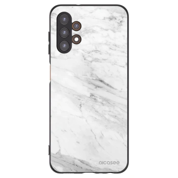 Picasee crna silikonska maskica za Samsung Galaxy A13 4G A135 - White marble