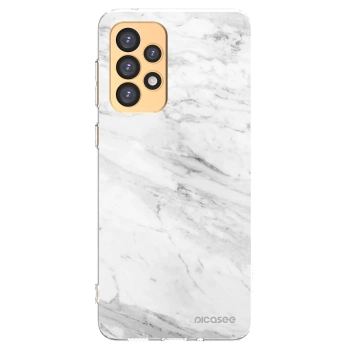 Picasee silikonska prozirna maskica za Samsung Galaxy A33 5G A336 - White marble