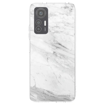 Picasee silikonska prozirna maskica za Xiaomi 12 Lite - White marble