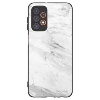 Picasee crna silikonska maskica za Samsung Galaxy A23 A236B 5G - White marble