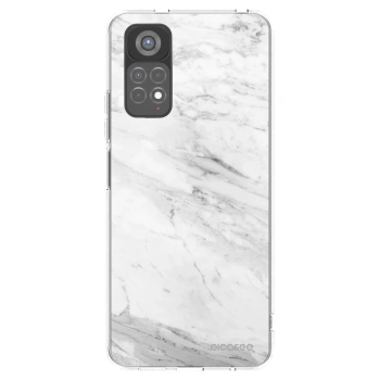 Picasee silikonska prozirna maskica za Xiaomi Redmi Note 11S 5G - White marble