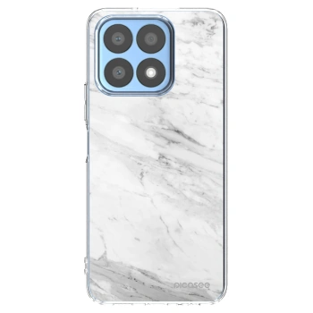 Picasee silikonska prozirna maskica za Honor X8a - White marble