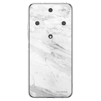 Picasee silikonska prozirna maskica za Honor Magic5 Lite 5G - White marble