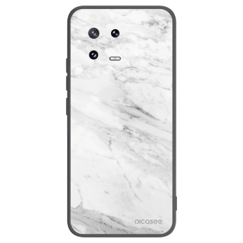 Picasee crna silikonska maskica za Xiaomi 13 Pro - White marble