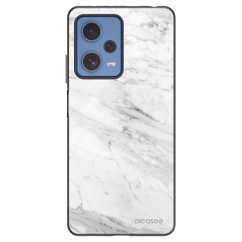 Picasee crna silikonska maskica za Xiaomi Redmi Note 12 Pro 5G - White marble