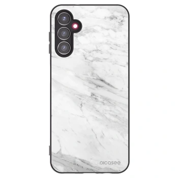 Picasee crna silikonska maskica za Samsung Galaxy A14 4G A145R - White marble