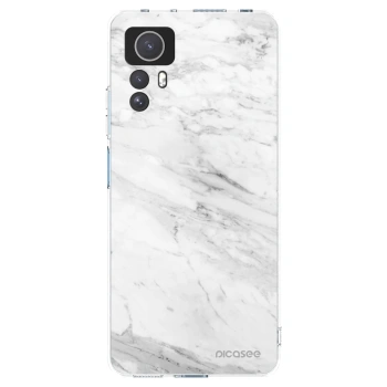 Picasee silikonska prozirna maskica za Xiaomi Redmi Note 12S - White marble