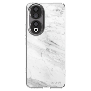Picasee silikonska prozirna maskica za Honor 90 5G - White marble