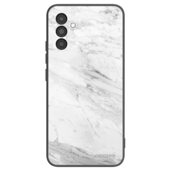 Picasee crna silikonska maskica za Samsung Galaxy A04s A047F - White marble