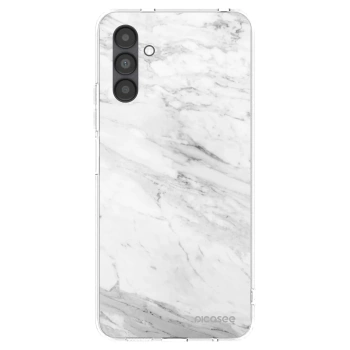 Picasee silikonska prozirna maskica za Samsung Galaxy A04s A047F - White marble