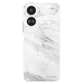 Picasee silikonska prozirna maskica za Honor 90 Lite 5G - White marble