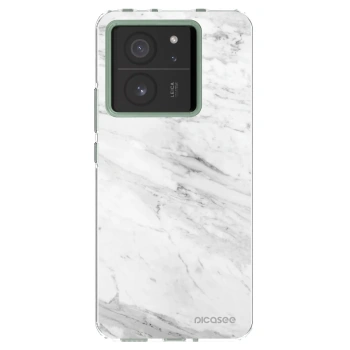 Picasee silikonska prozirna maskica za Xiaomi 13T Pro - White marble