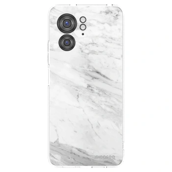 Picasee silikonska prozirna maskica za Motorola Edge 40 - White marble