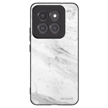 Picasee crna silikonska maskica za Xiaomi 14 Pro - White marble