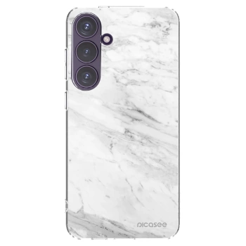 Picasee silikonska prozirna maskica za Samsung Galaxy S24+ S926B 5G - White marble