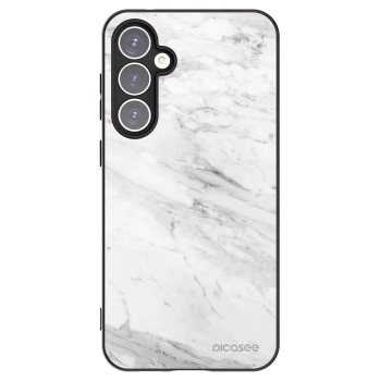 Picasee crna silikonska maskica za Samsung Galaxy S23 FE S711B - White marble