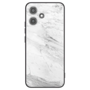Picasee crna silikonska maskica za Xiaomi Redmi 12 5G - White marble