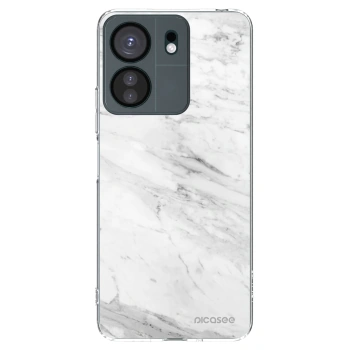 Picasee silikonska prozirna maskica za Xiaomi Redmi 13C 4G - White marble