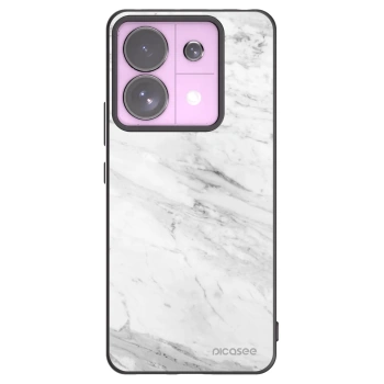 Picasee crna silikonska maskica za Xiaomi Redmi Note 13 Pro 5G - White marble