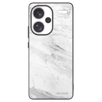 Picasee crna silikonska maskica za Xiaomi Redmi Note 13 Pro+ 5G - White marble