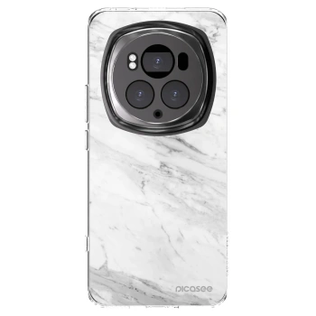 Picasee silikonska prozirna maskica za Honor Magic6 Pro - White marble
