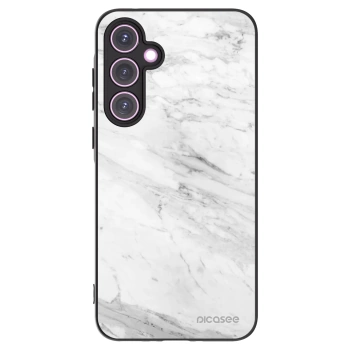Picasee crna silikonska maskica za Samsung Galaxy A35 5G A356B - White marble