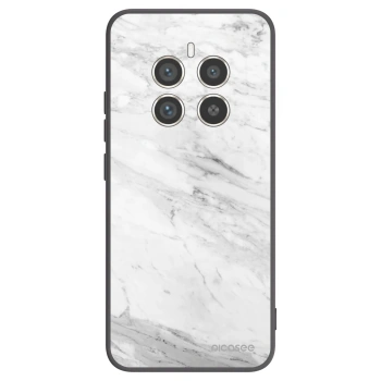 Picasee crna silikonska maskica za Realme 12 Pro 5G - White marble