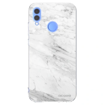 Picasee silikonska prozirna maskica za Honor 10 Lite - White marble