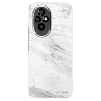 Picasee silikonska prozirna maskica za Honor 200 5G - White marble
