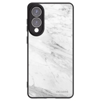 Picasee crna silikonska maskica za Samsung Galaxy S25 Edge 5G - White marble
