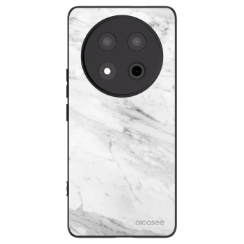 Picasee crna silikonska maskica za Honor Magic7 Lite 5G - White marble