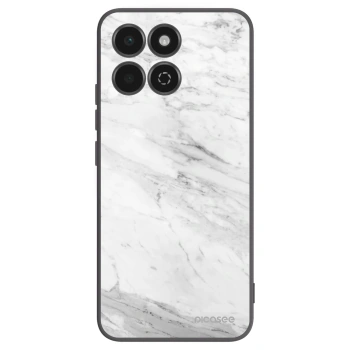Picasee crna silikonska maskica za Honor 200 Smart 5G - White marble