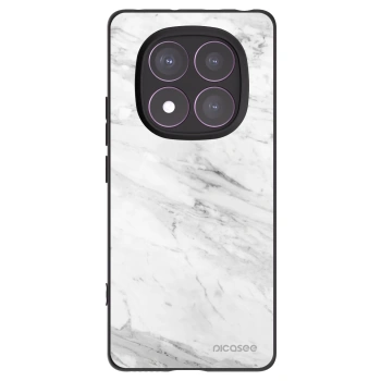 Picasee crna silikonska maskica za Xiaomi Redmi Note 14 Pro 4G - White marble