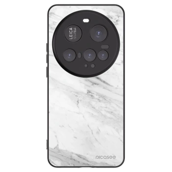 Picasee crna silikonska maskica za Xiaomi 15 Ultra - White marble