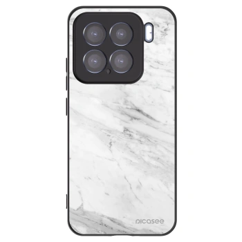 Picasee crna silikonska maskica za Xiaomi 15 - White marble