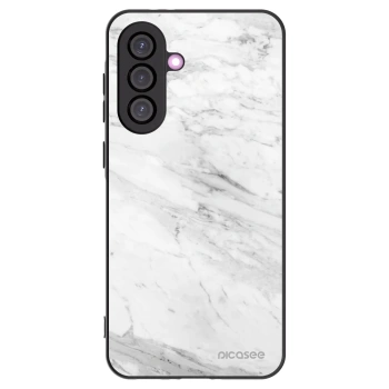 Picasee crna silikonska maskica za Samsung Galaxy A36 5G - White marble