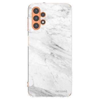 Picasee silikonska prozirna maskica za Samsung Galaxy A13 5G - White marble