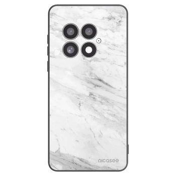 Picasee crna silikonska maskica za OnePlus 13 5G - White marble
